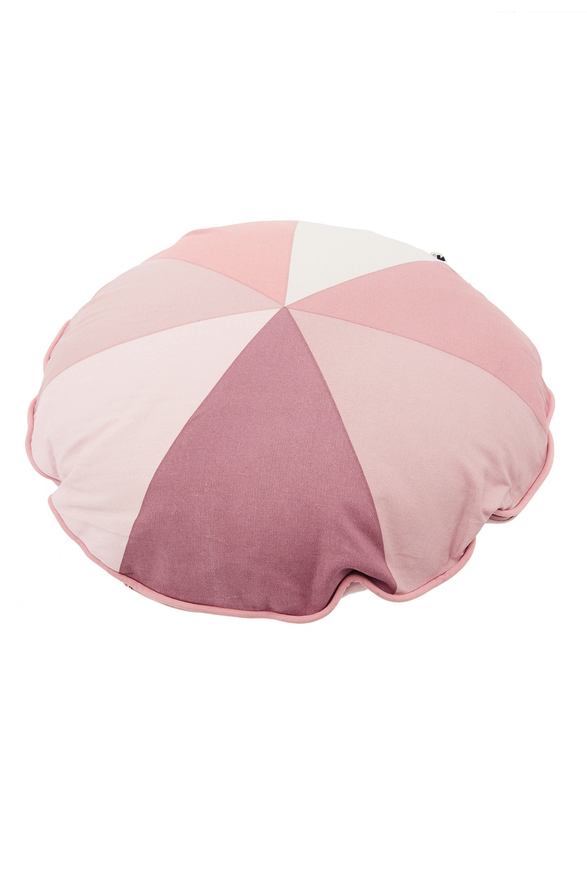 фото Круглая подушка розового цвета sebra