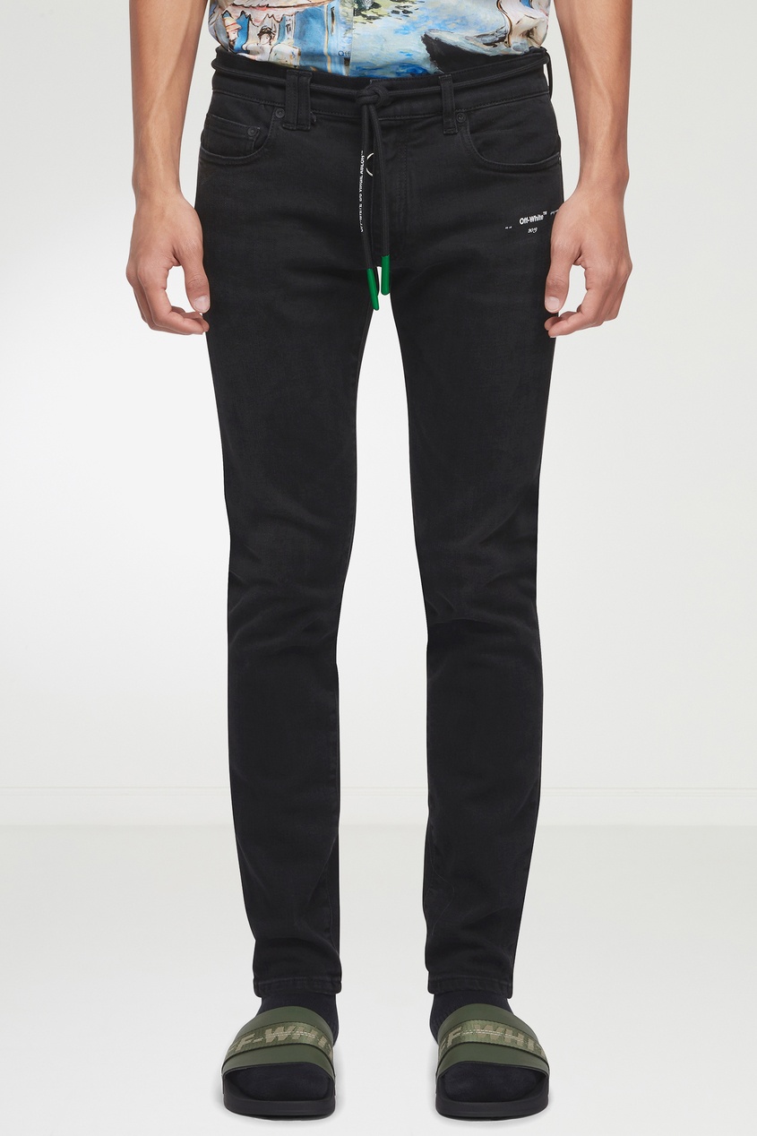 фото Черные джинсы со шнурком Off-white