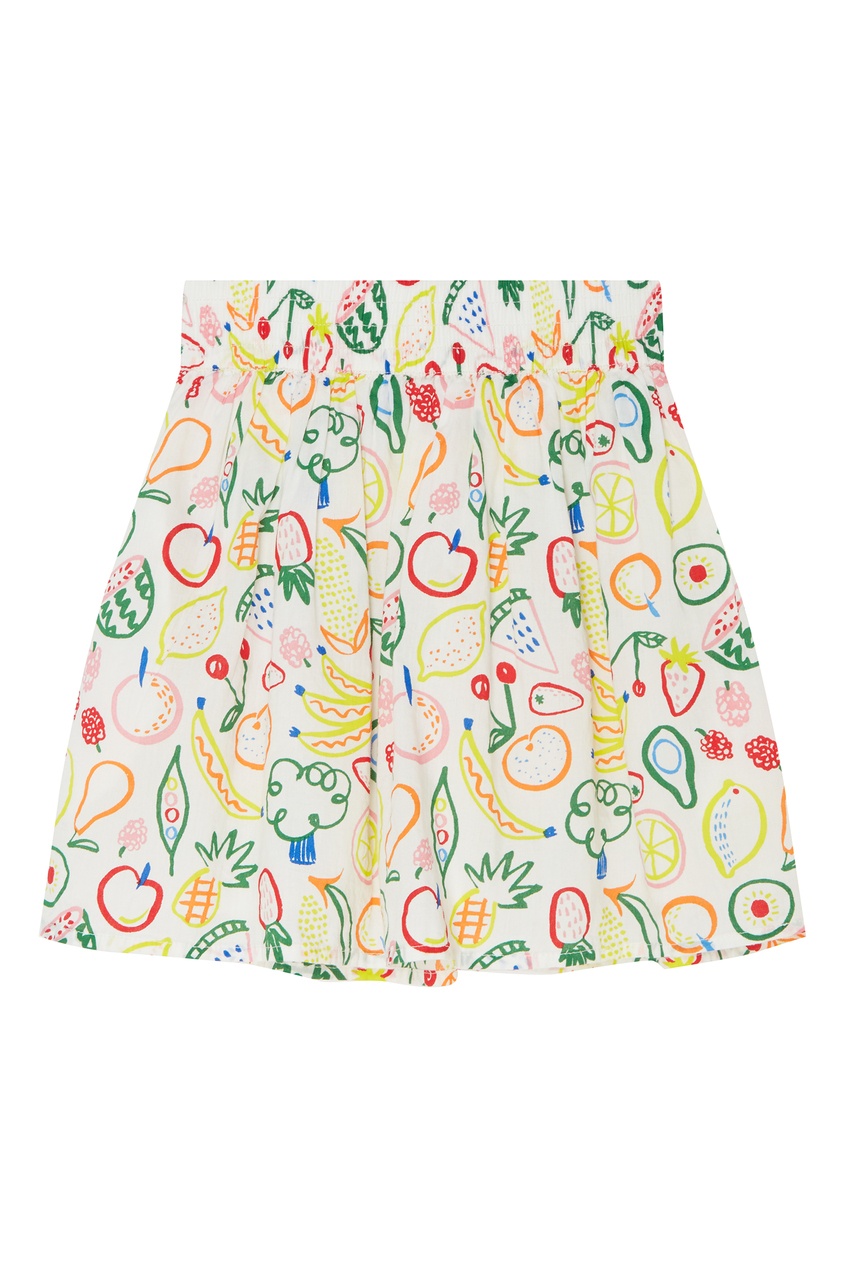 фото Разноцветная юбка с фруктами stella mccartney kids