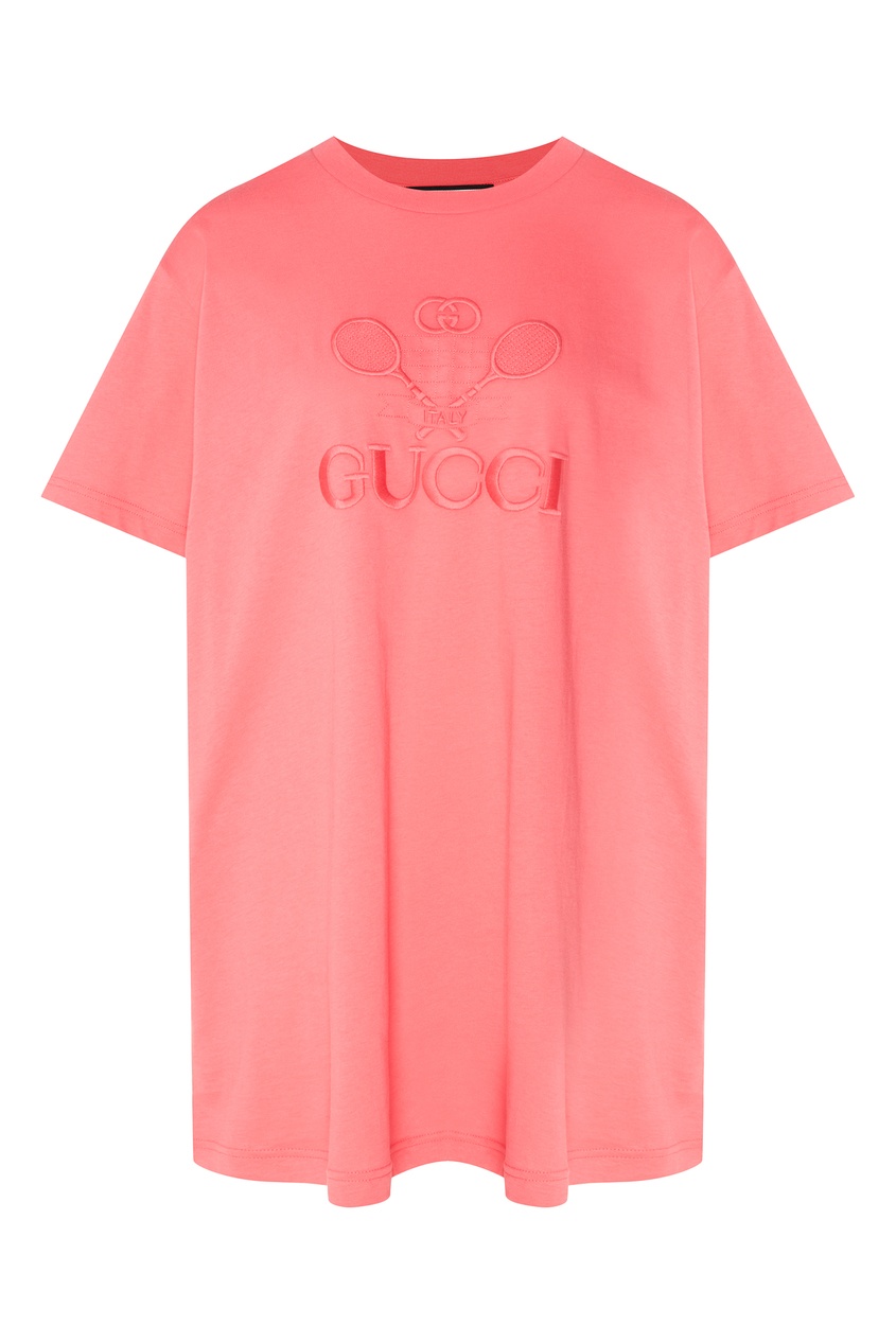 фото Розовая футболка gucci tennis
