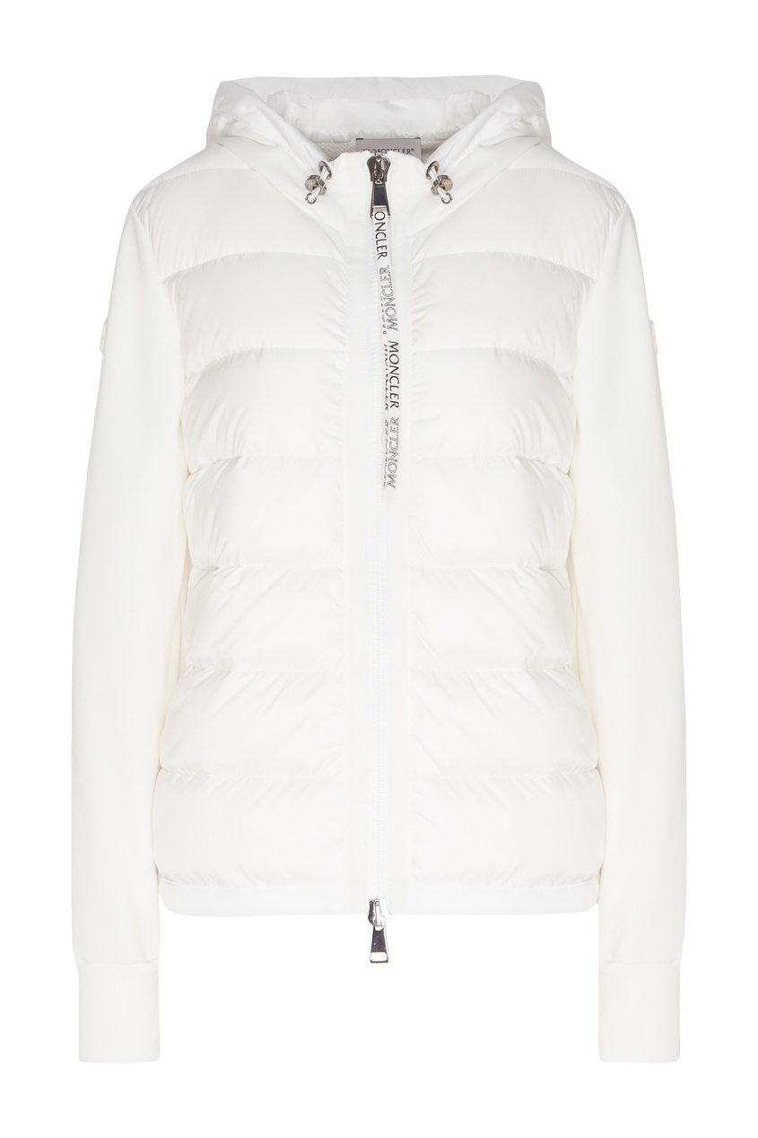 фото Комбинированная белая куртка Moncler