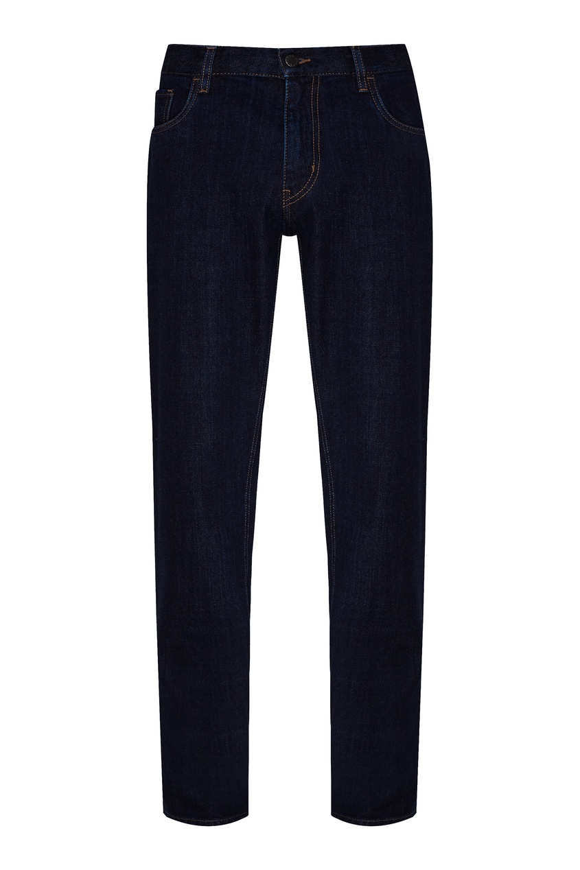 фото Классические джинсы синего цвета Prada