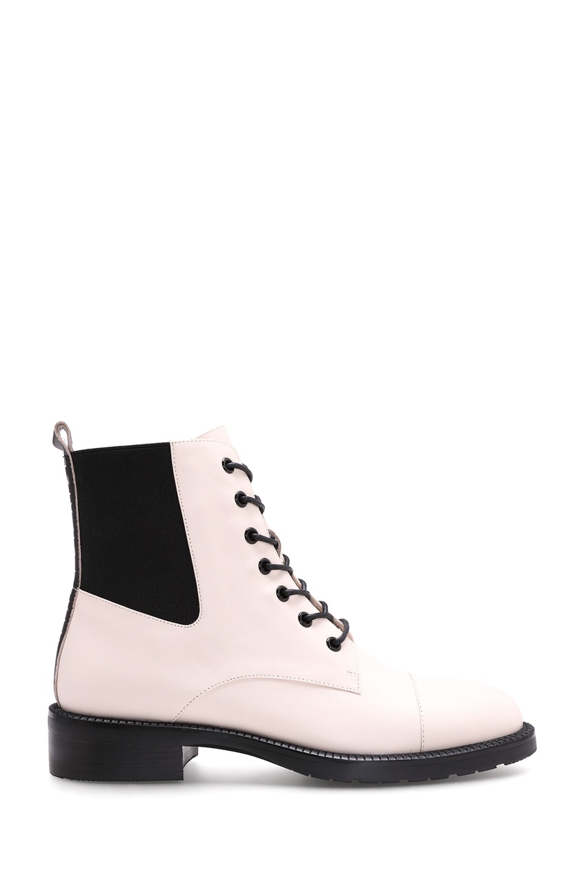 фото Черно-белые ботинки на шнуровке portal x aizel