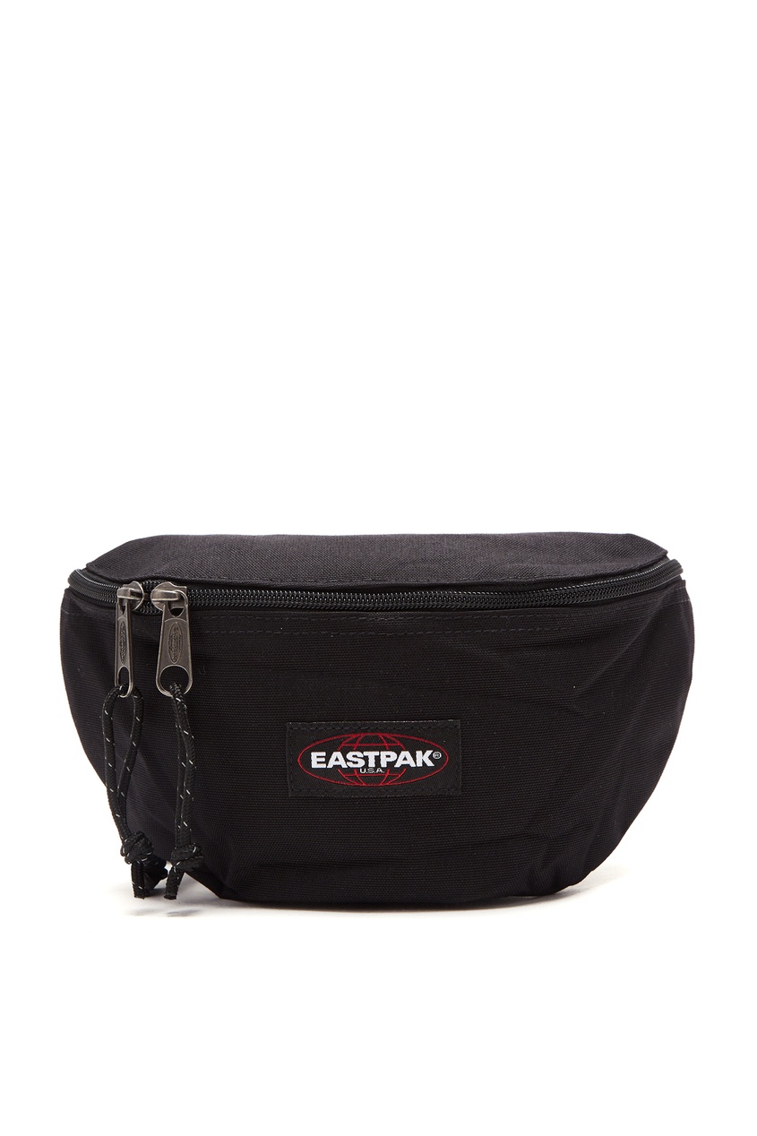 фото Черная поясная сумка с логотипом eastpak