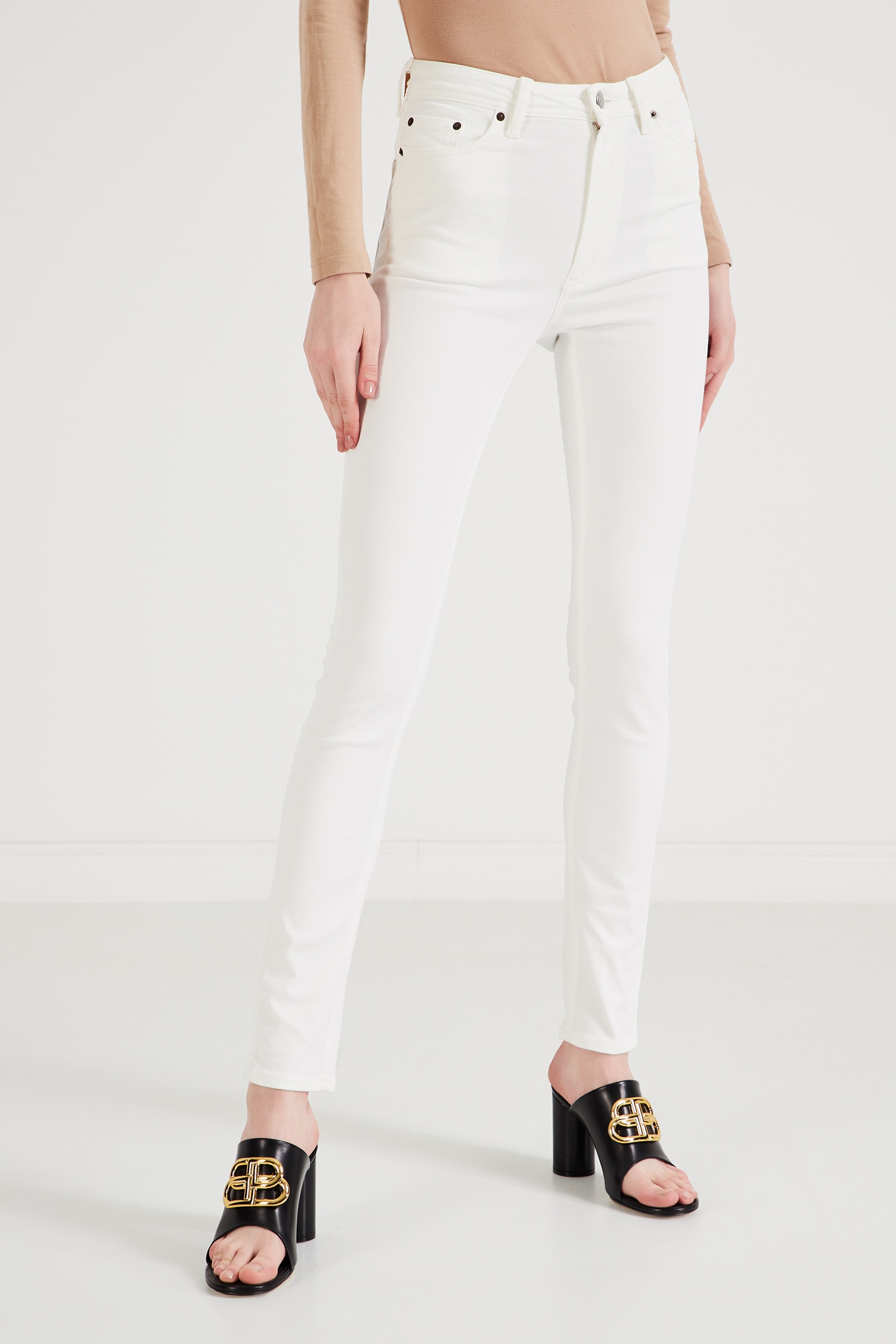 acne jeans and giuseppe's