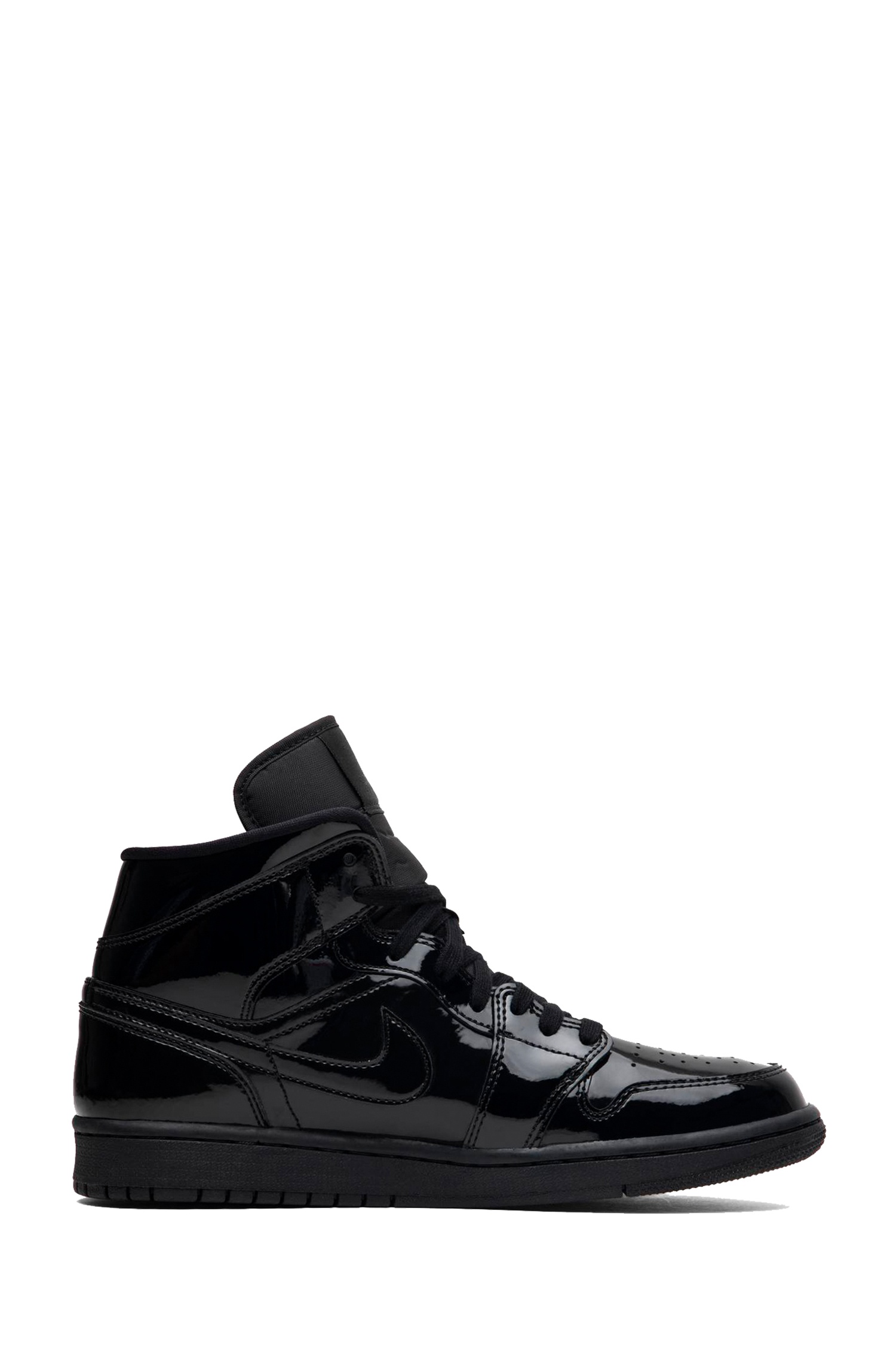 jordan 1 mid se triple black patent