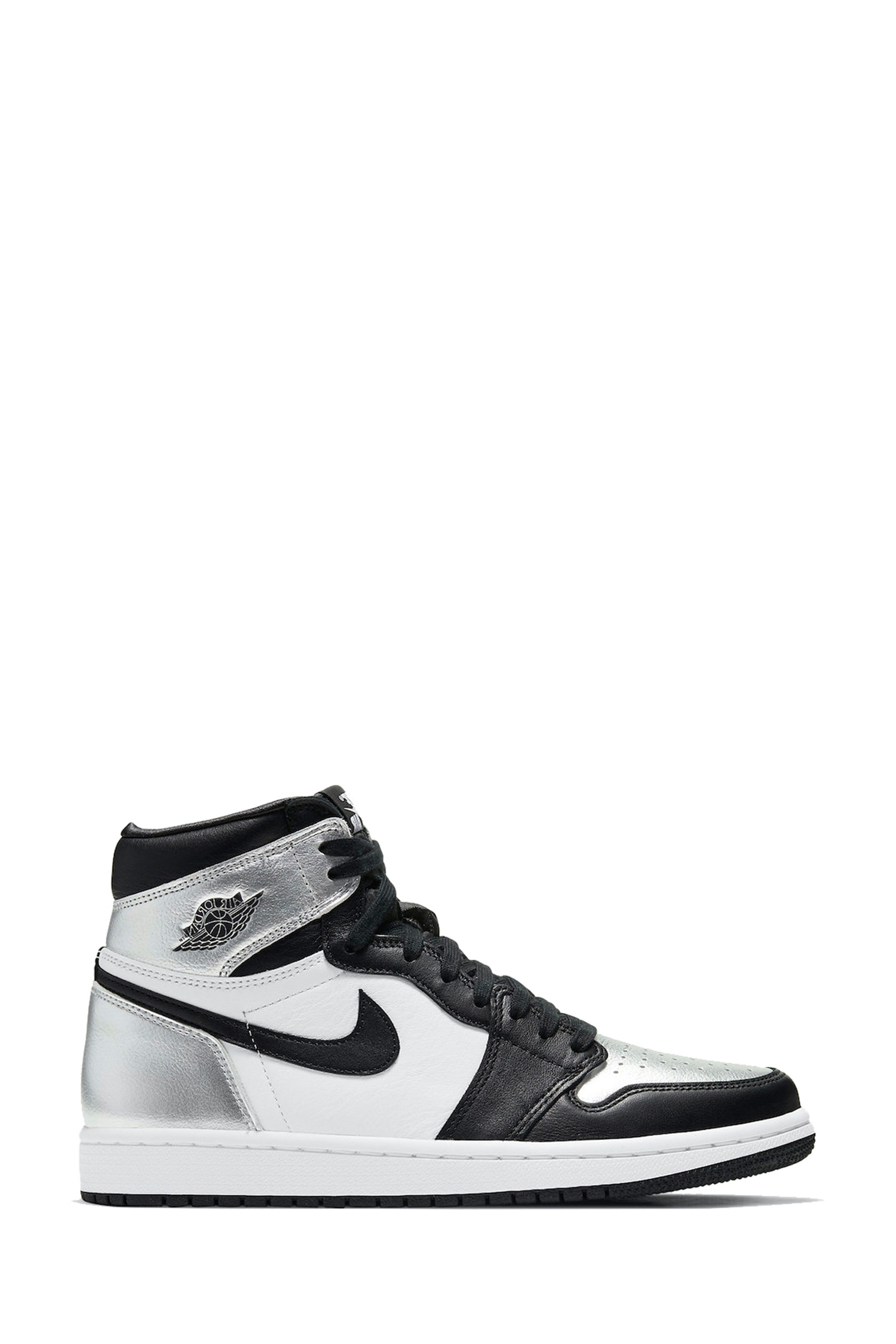 nike air jordan 1 retro high silver toe