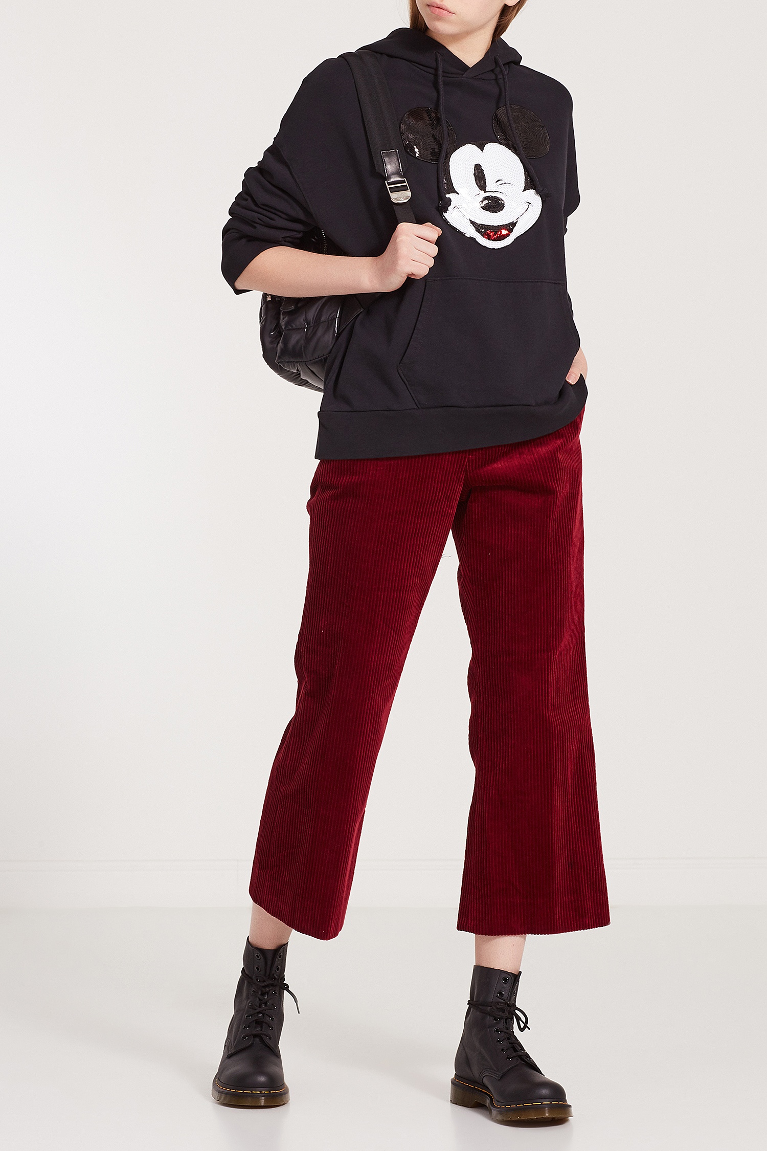 Хлопковое черное худи Levi's® х Disney © Mickey Mouse Levi ...