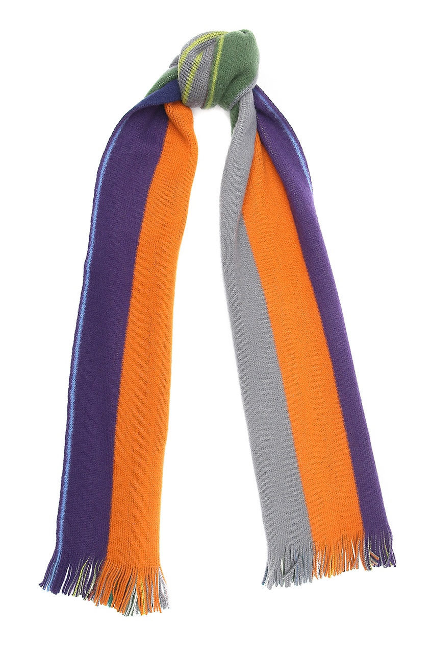 

Шарф из шерсти в полоску, Multicolor, Шарф из шерсти в полоску
