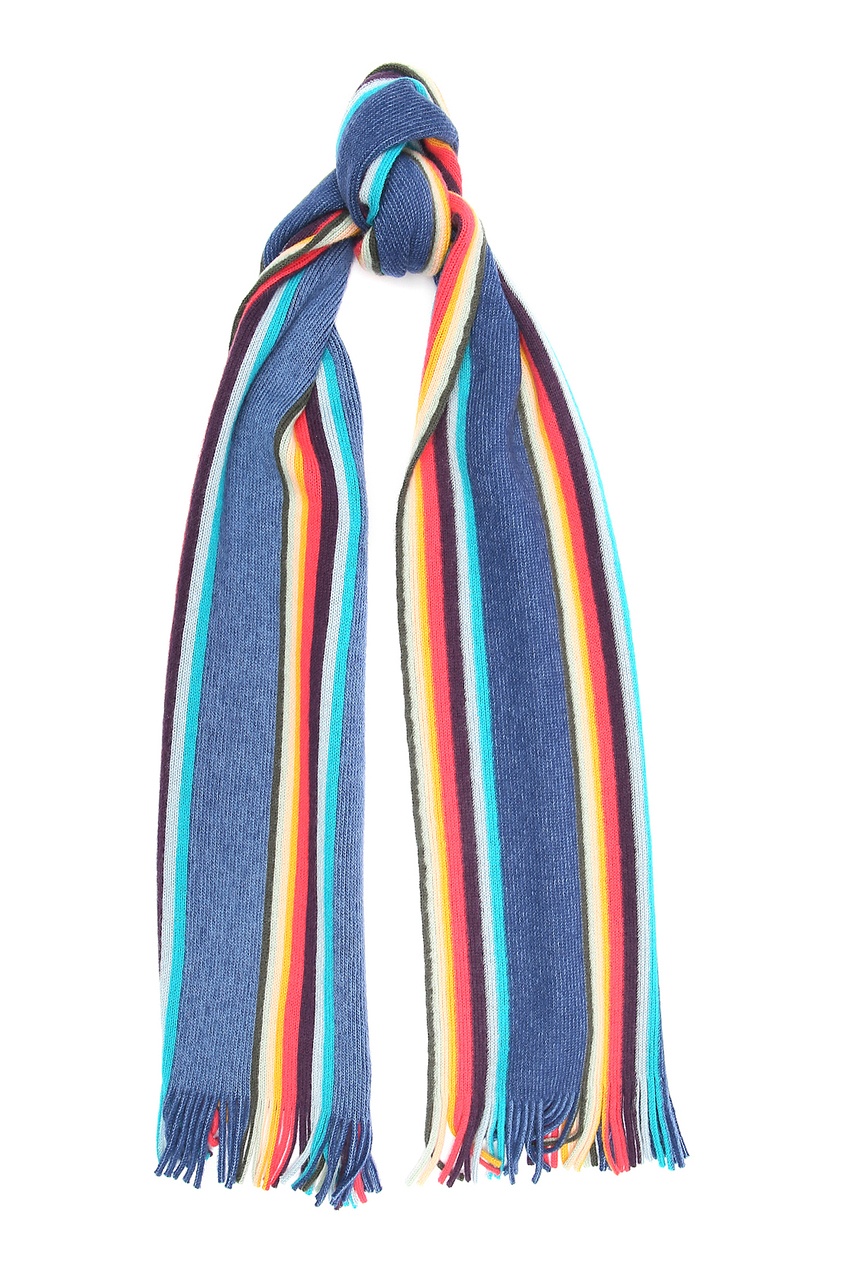 

Голубой шарф в полоску, Multicolor