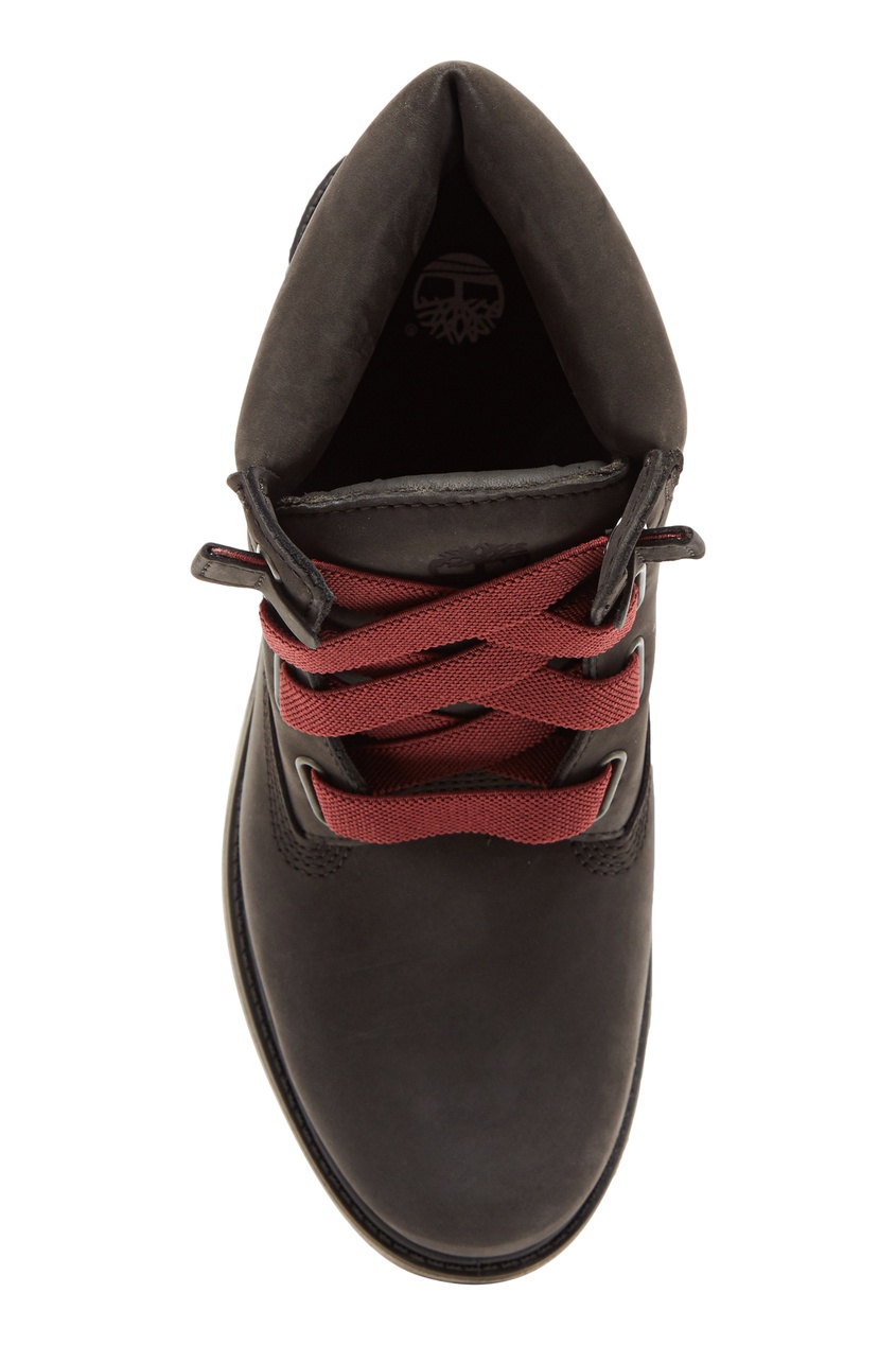 фото Серые ботинки с контрастной шнуровкой timberland