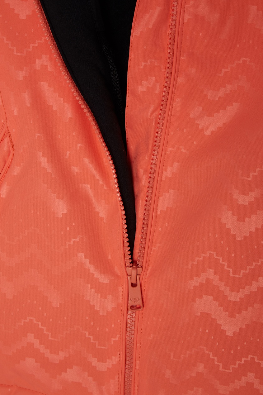 фото Сноубордическая куртка кораллового цвета jet ski roxy