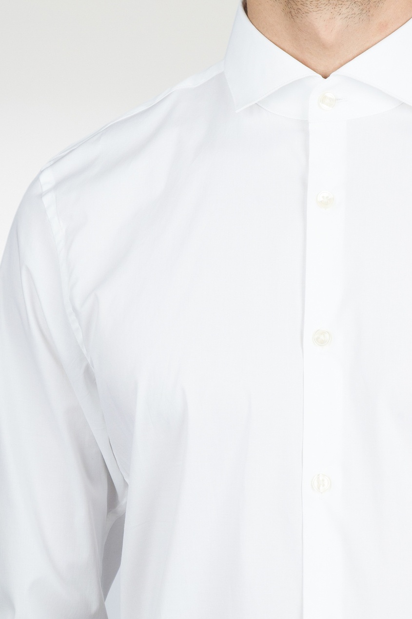 фото Белая рубашка с длинными рукавами strellson