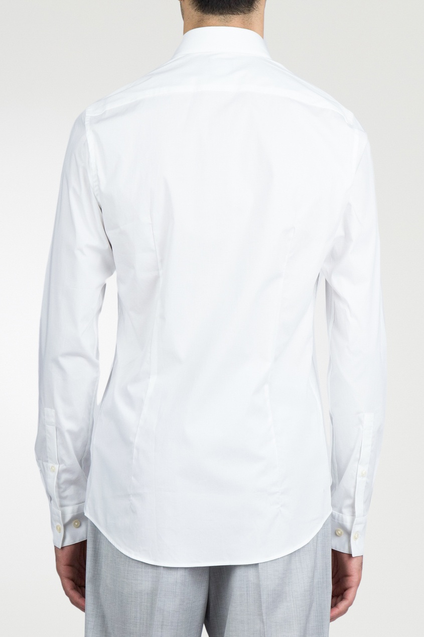 фото Белая рубашка с длинными рукавами strellson