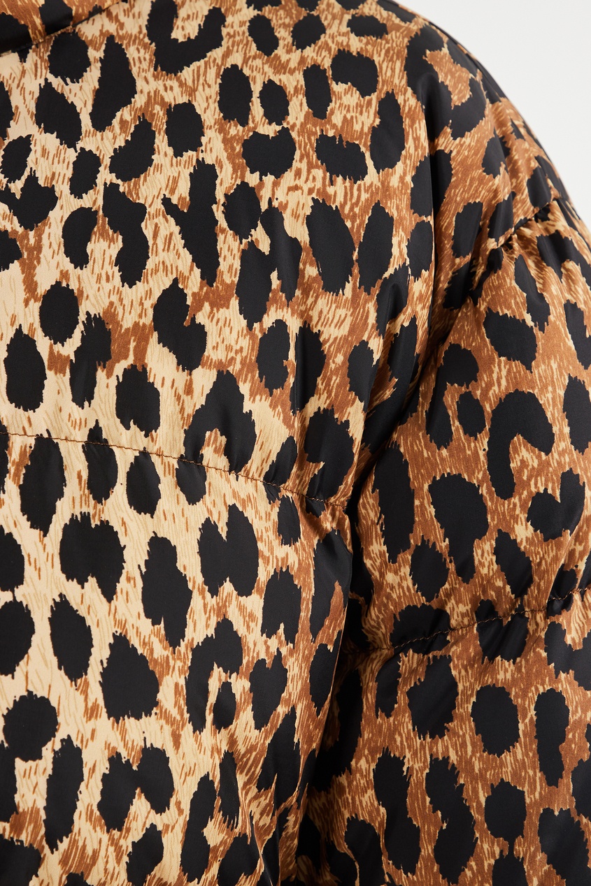 фото Куртка-пуховик с леопардовым принтом balenciaga