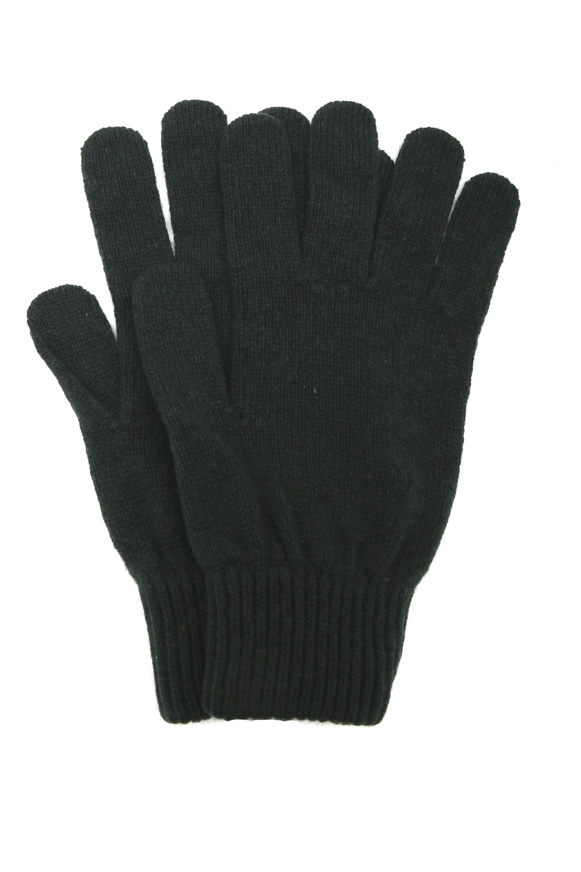 фото Черные перчатки из кашемира Paul smith