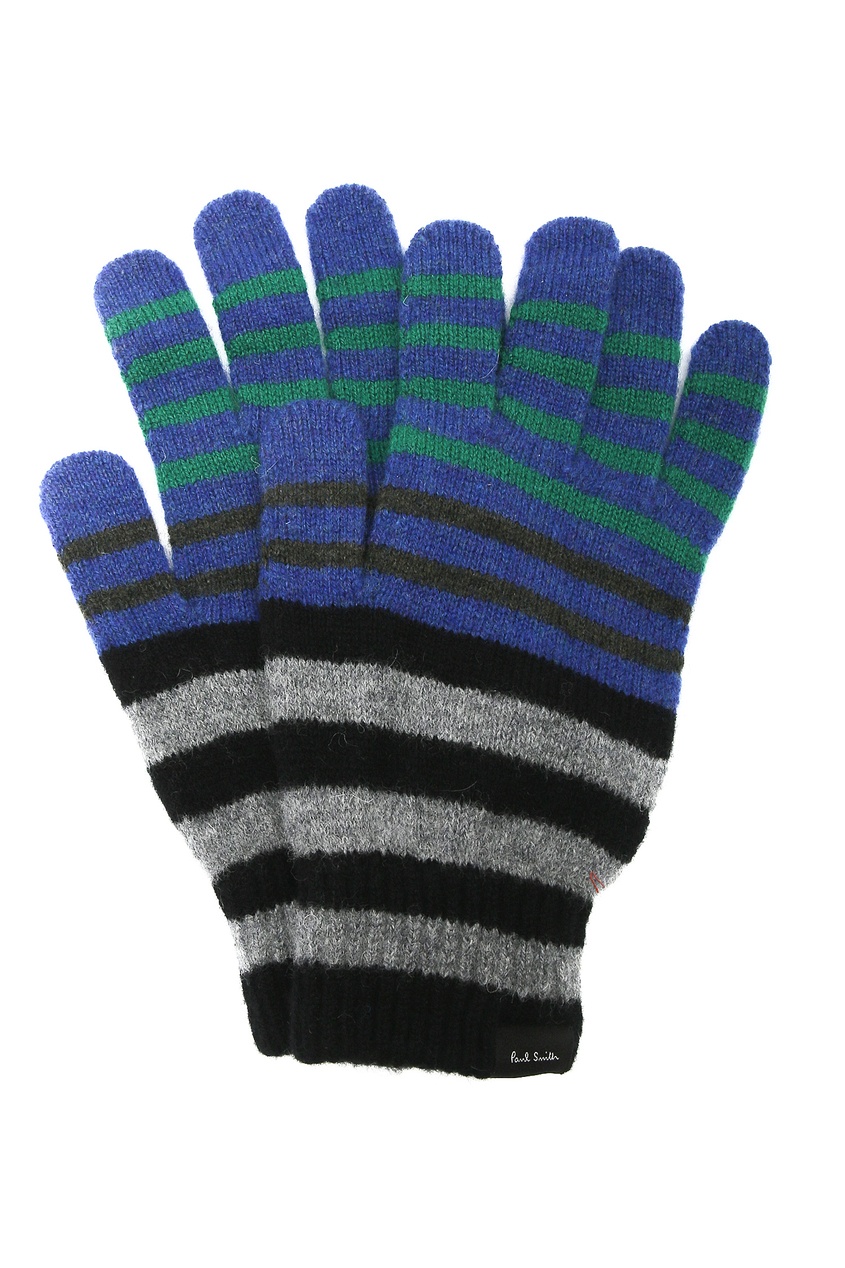 

Перчатки с интарсией в полоску, Multicolor