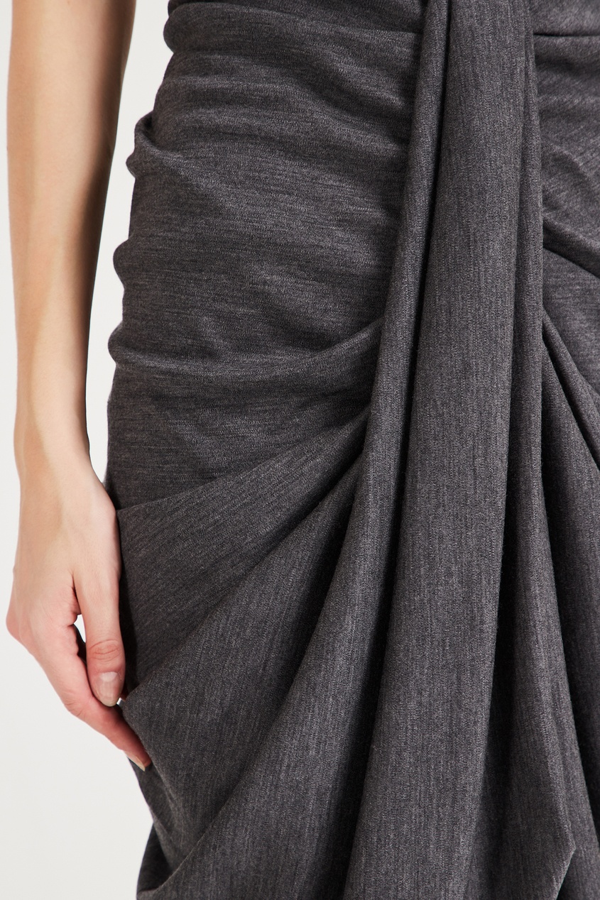 фото Серая юбка с драпировками datisca isabel marant