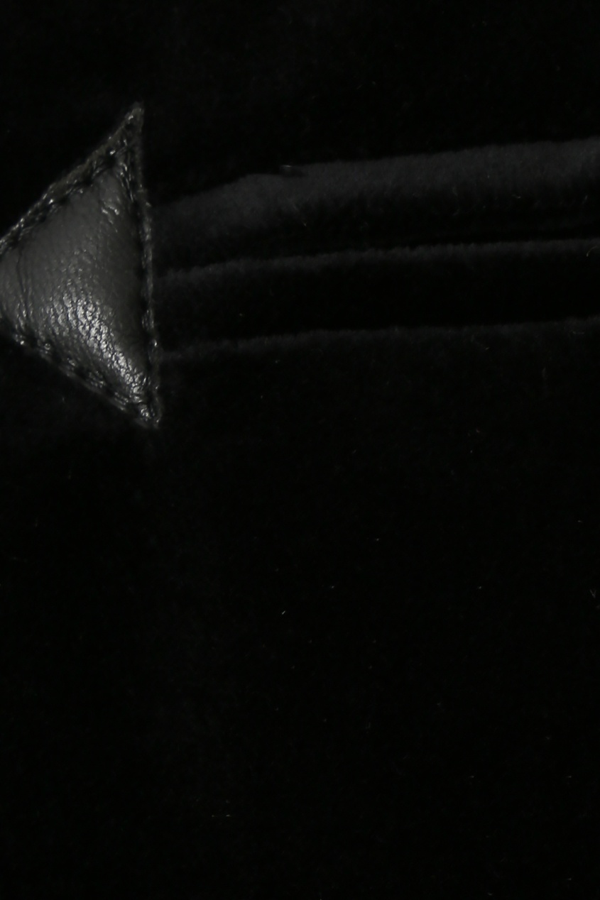 фото Черные бархатные брюки Alberta ferretti