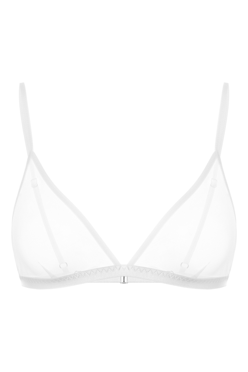 фото Бюстгальтер с треугольными чашками basic white petra