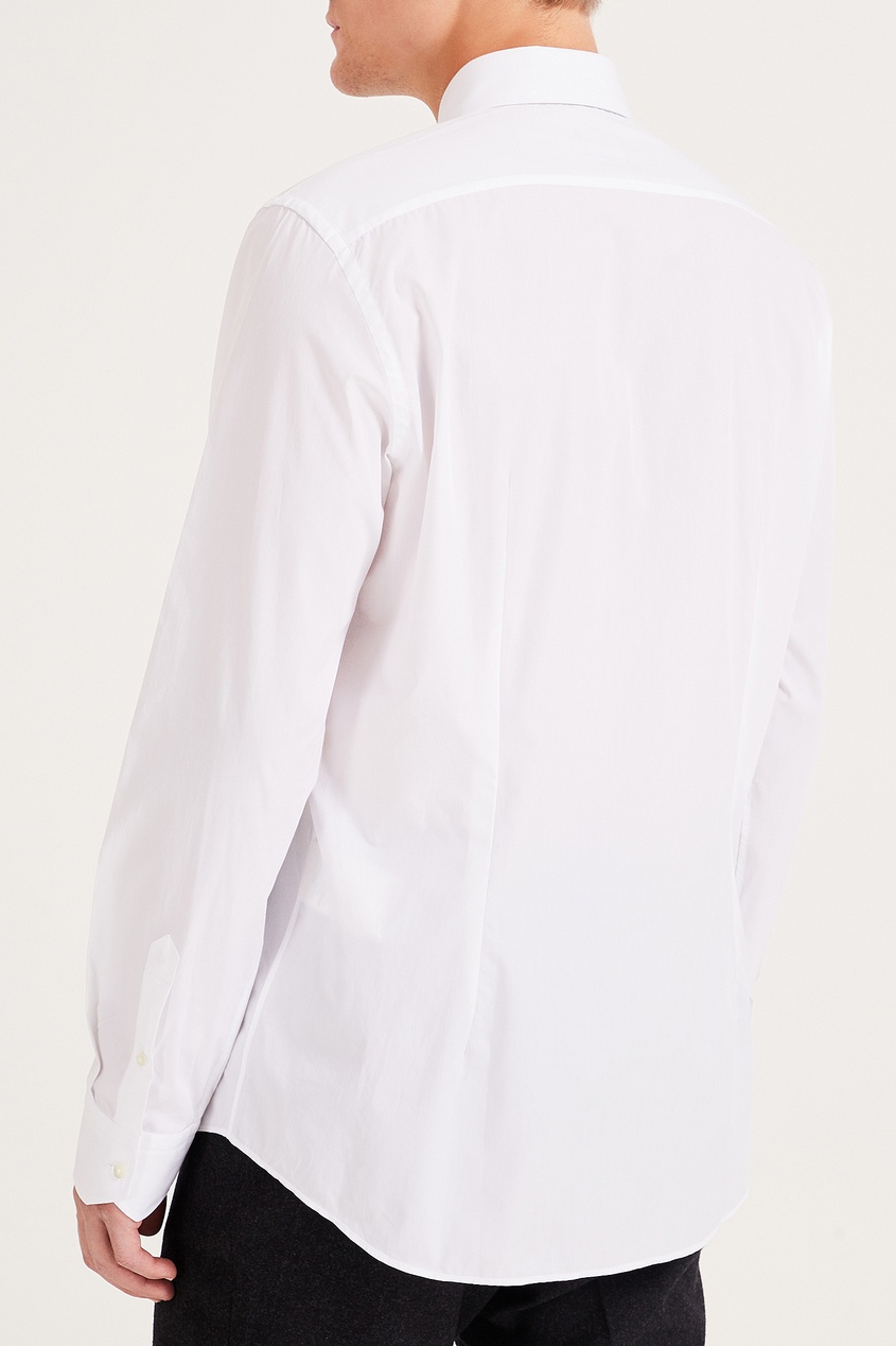 фото Белая рубашка из шелка Fendi