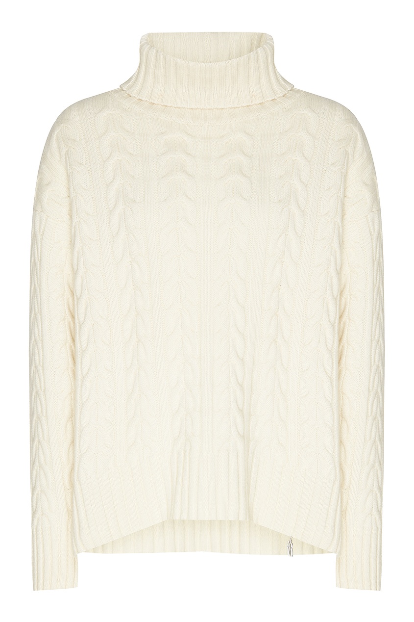фото Молочно-белый свитер с косами yana dress