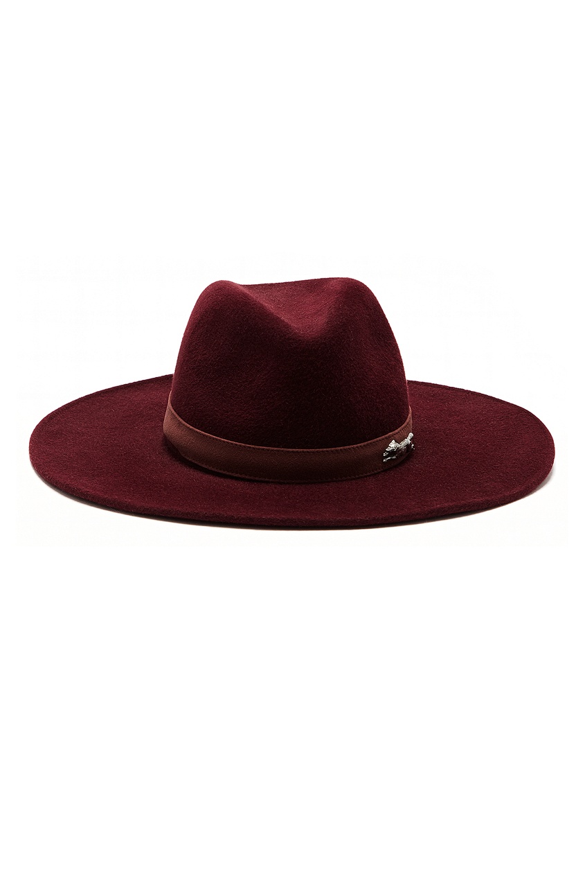 фото Бордовая шляпа с декором yana dress
