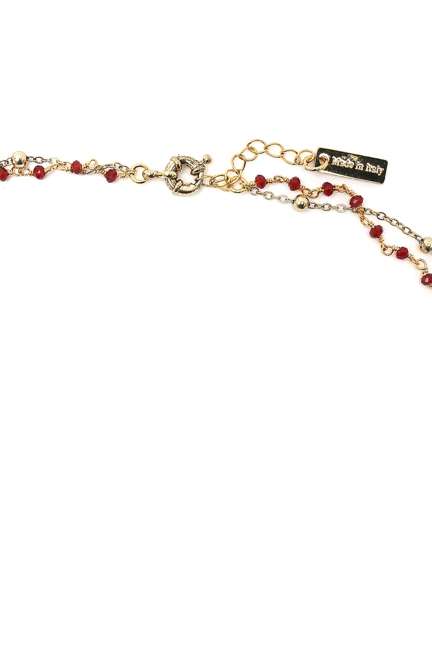 фото Двойное ожерелье с комбинированными бусинами Etro