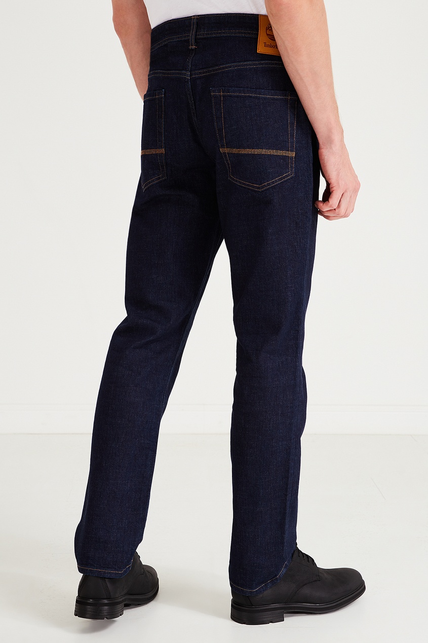 фото Темно-синие прямые джинсы Timberland