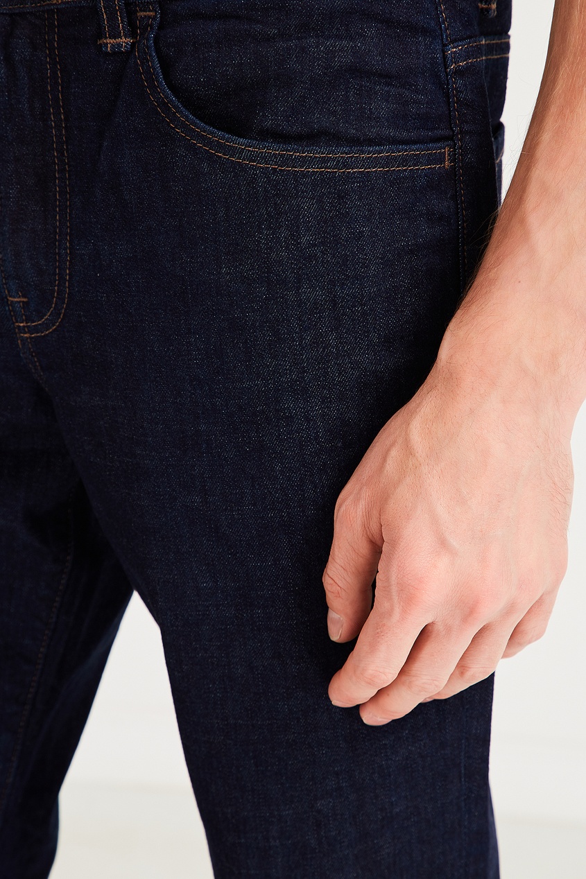 фото Темно-синие прямые джинсы Timberland