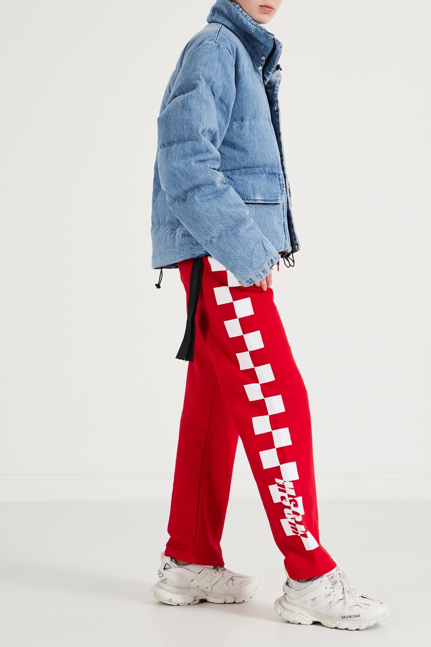 фото Красные брюки спортивного стиля msgm