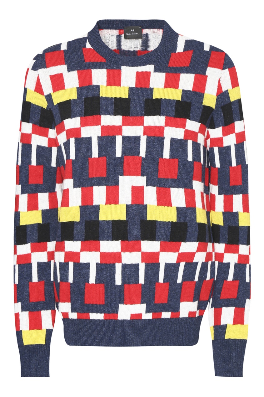 

Джемпер с ярким узором, Multicolor, Джемпер с ярким узором