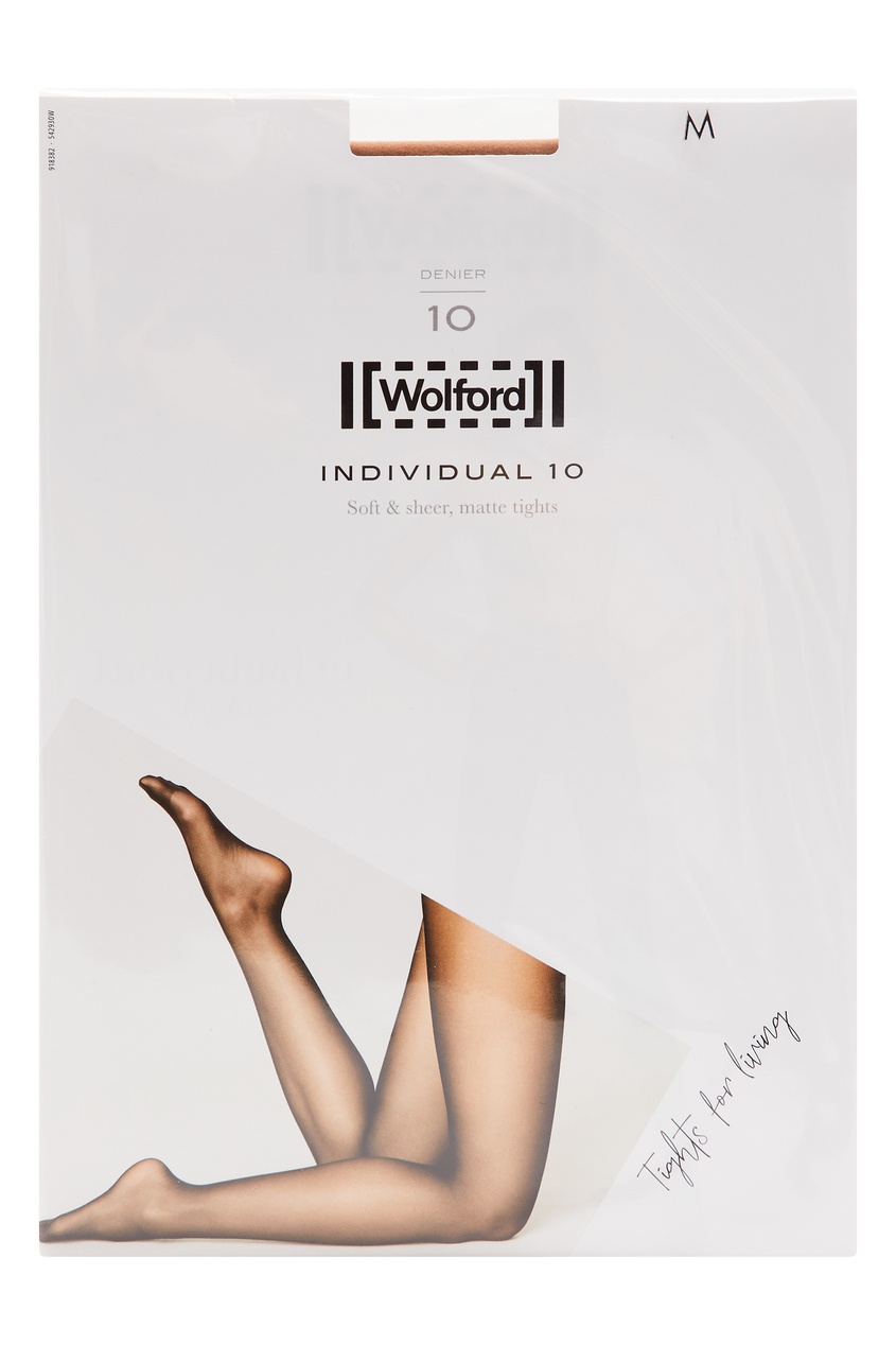 фото Матовые бежевые колготки 10 ден Wolford