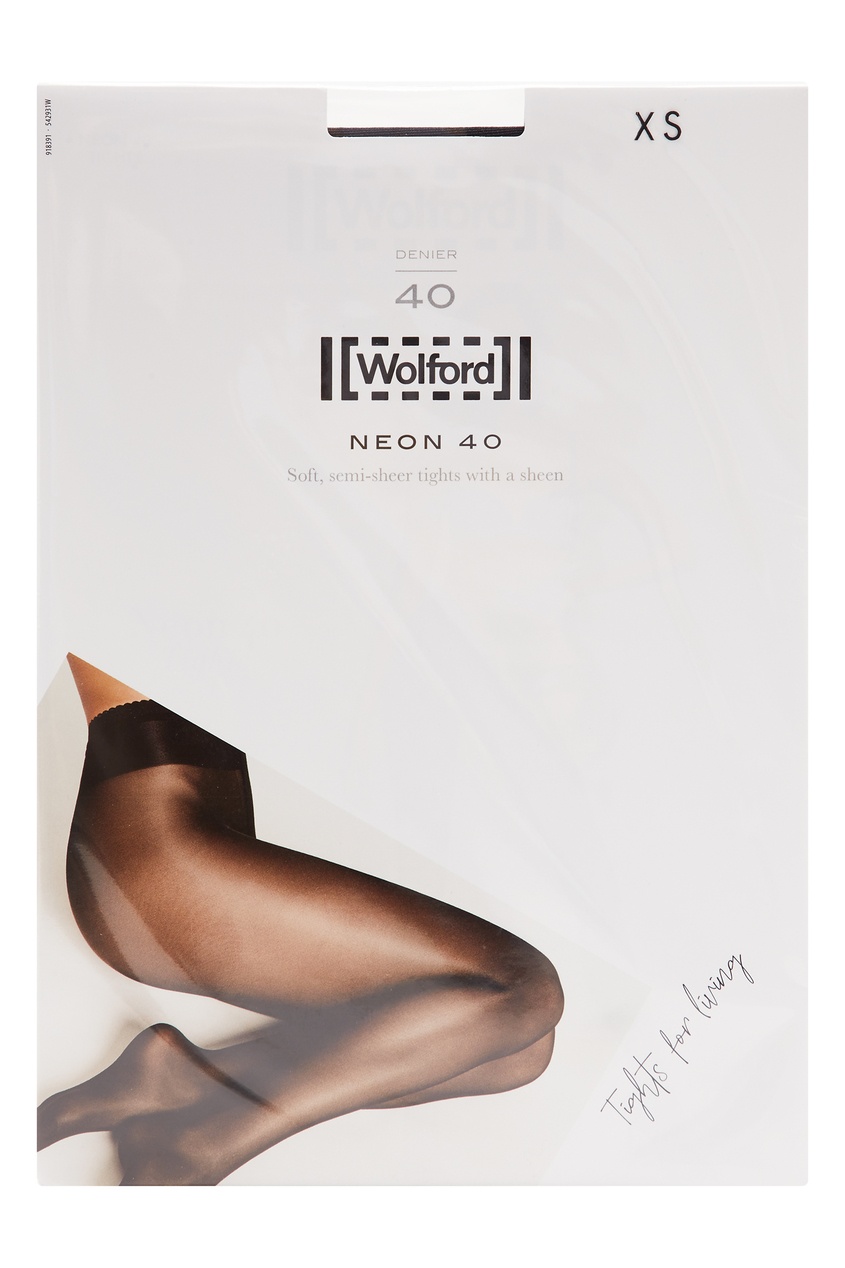 фото Черные колготки с блеском Wolford