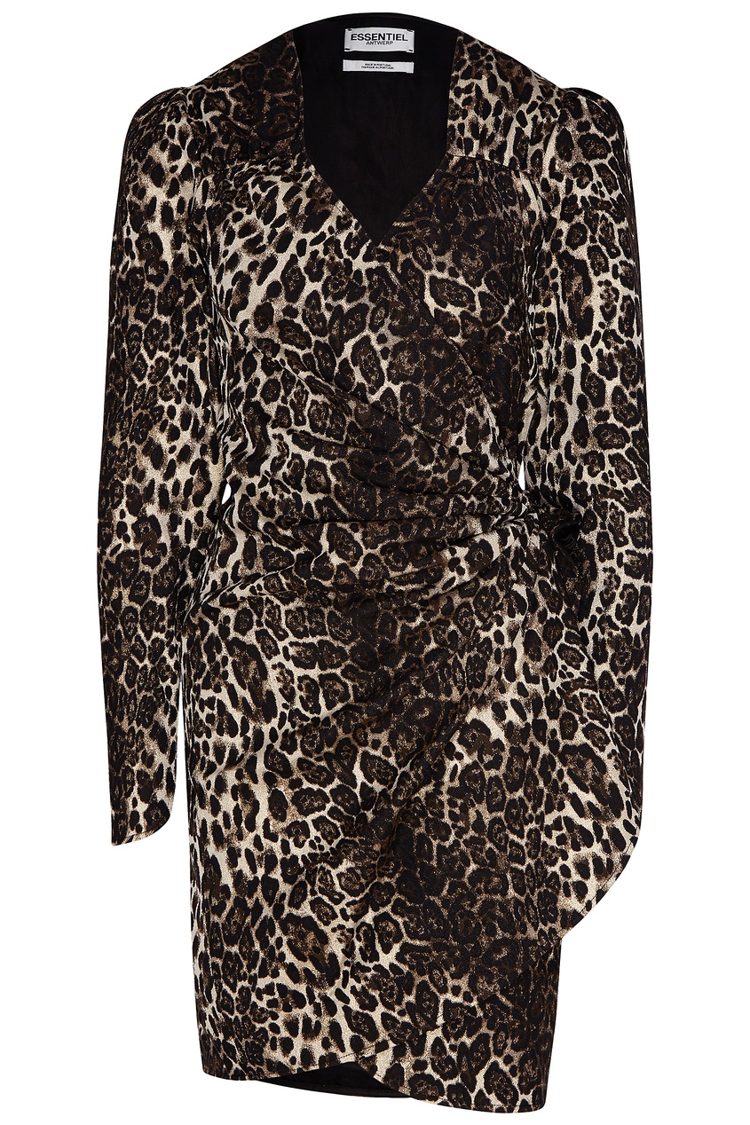 фото Леопардовое платье мини essentiel antwerp