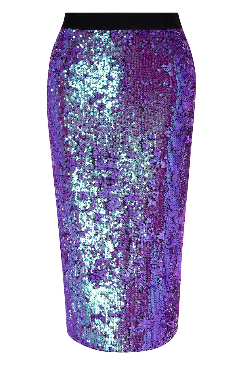 фото Юбка-карандаш с фиолетовыми пайетками essentiel antwerp