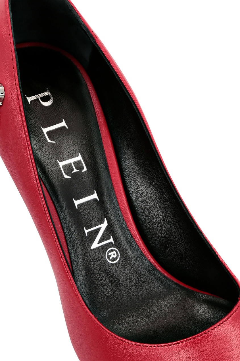 фото Красные туфли с логотипом Philipp plein