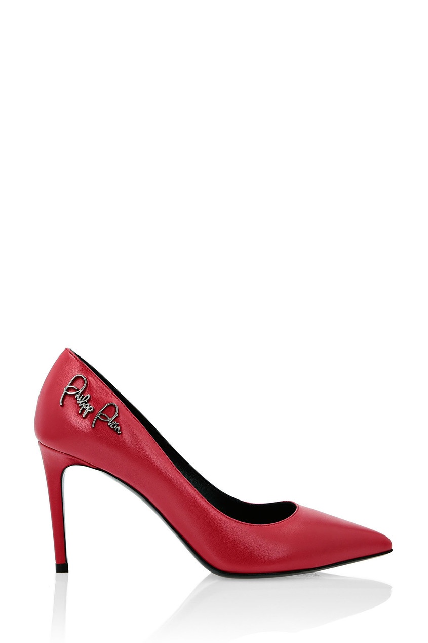 фото Красные туфли с логотипом philipp plein