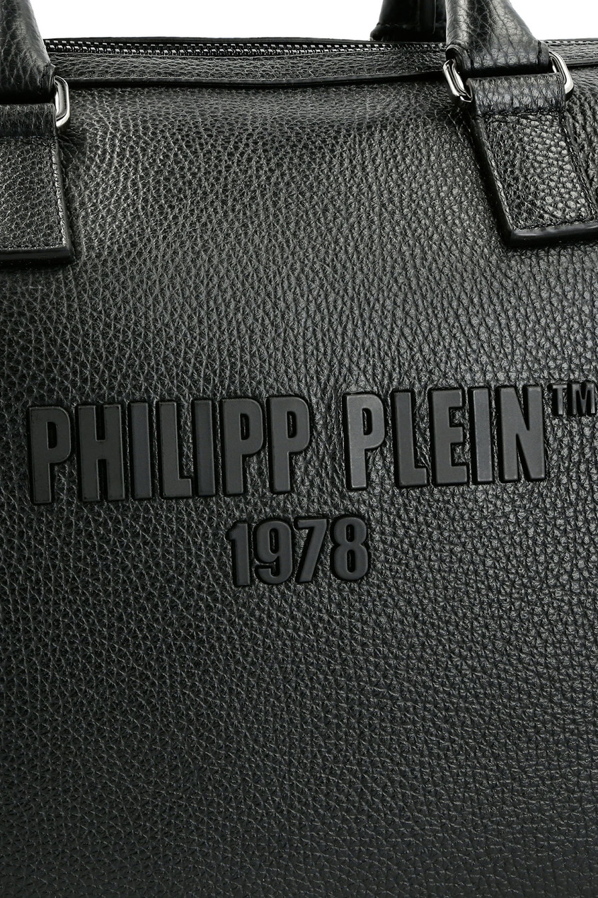 фото Черная дорожная сумка с двумя ручками Philipp plein