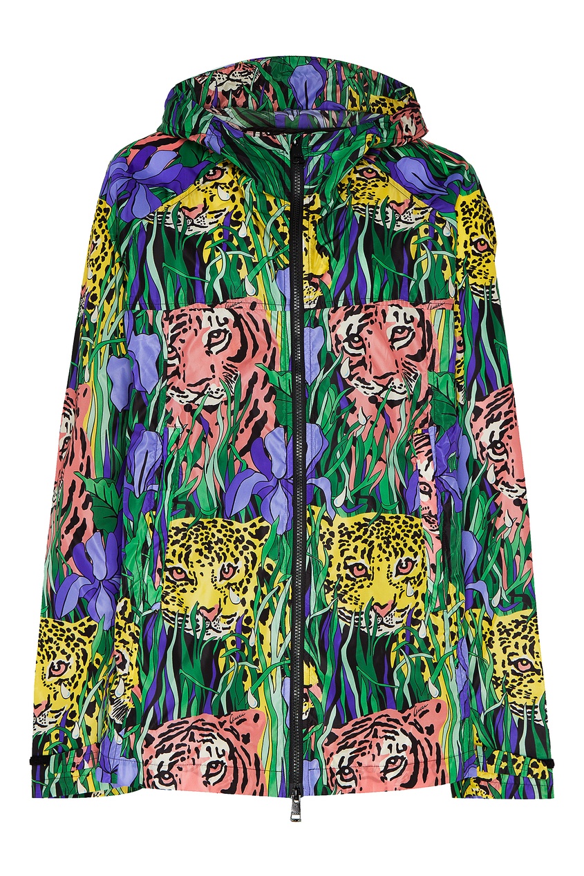 фото Легкая куртка с тропическим принтом Gucci