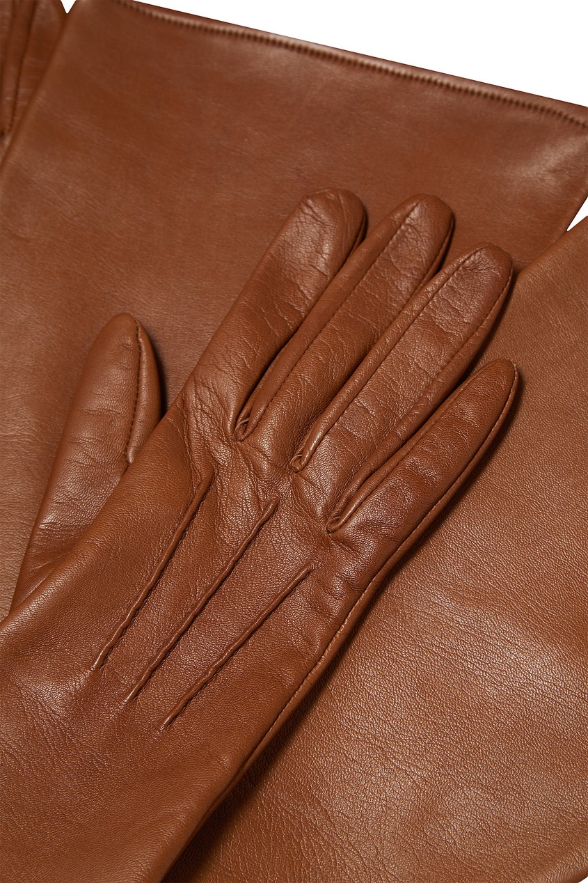 фото Длинные перчатки из кожи Chapurin