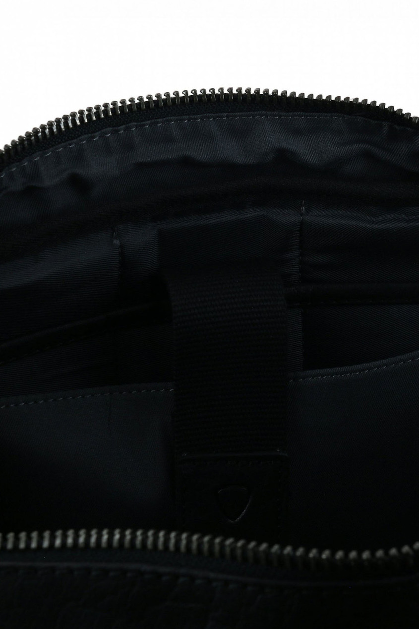 фото Черная кожаная сумка с двумя ручками strellson