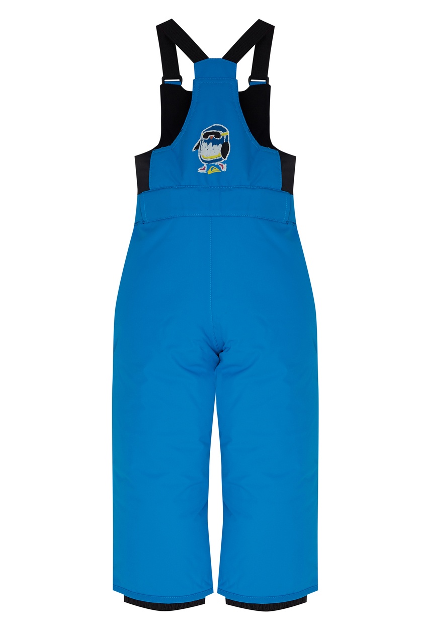 фото Синие сноубордические брюки на подтяжках boogie quiksilver