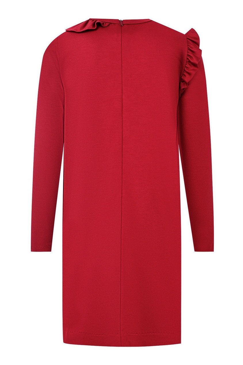 фото Красное платье средней длины с длинными рукавами Simonetta mini