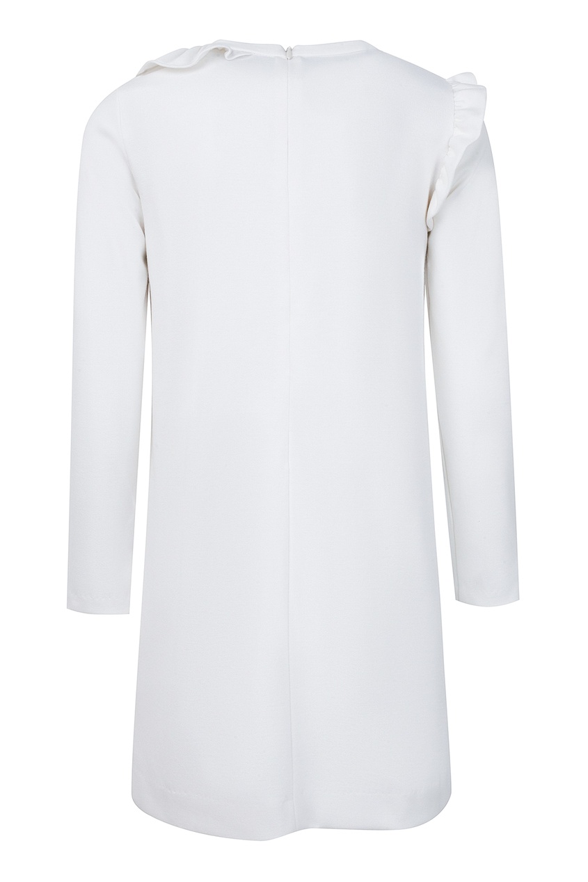 фото Белое платье с длинными рукавами маленького размера simonetta mini