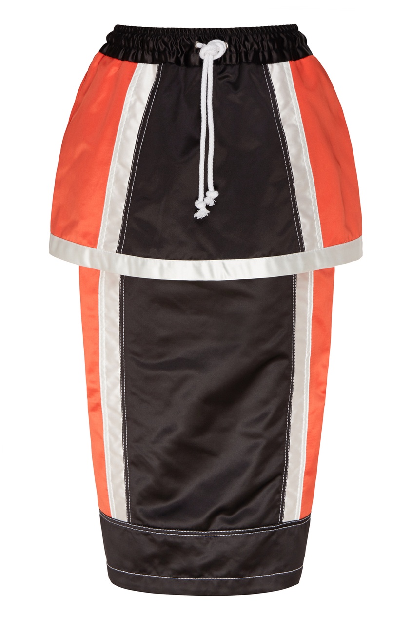 фото Бело-черно-красная спортивная юбка миди daniil antsiferov