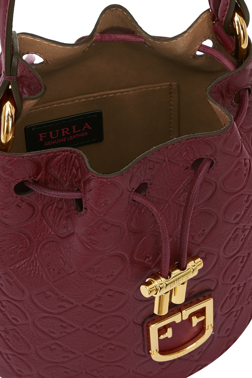 фото Бордовая сумка-торба Corona Furla