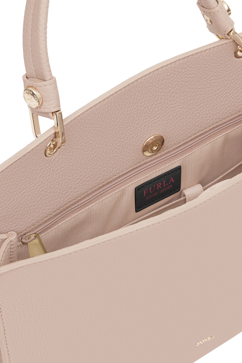 фото Светло-розовая сумка adele top handle furla