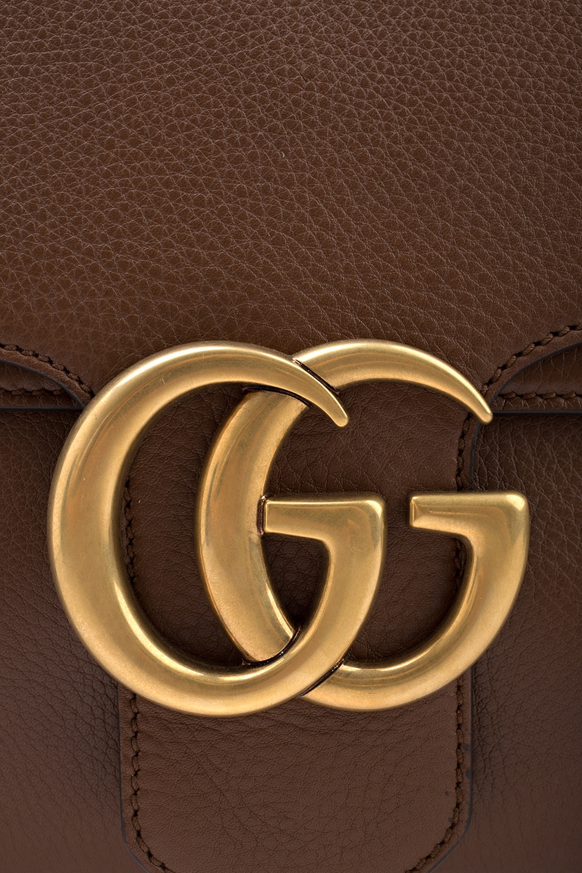 фото Кожаная сумка gg marmont gucci