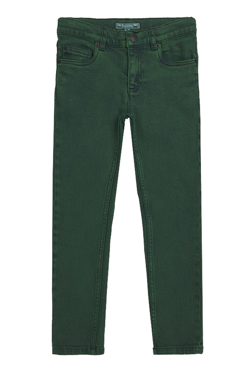 фото Узкие джинсы зеленого цвета bonpoint